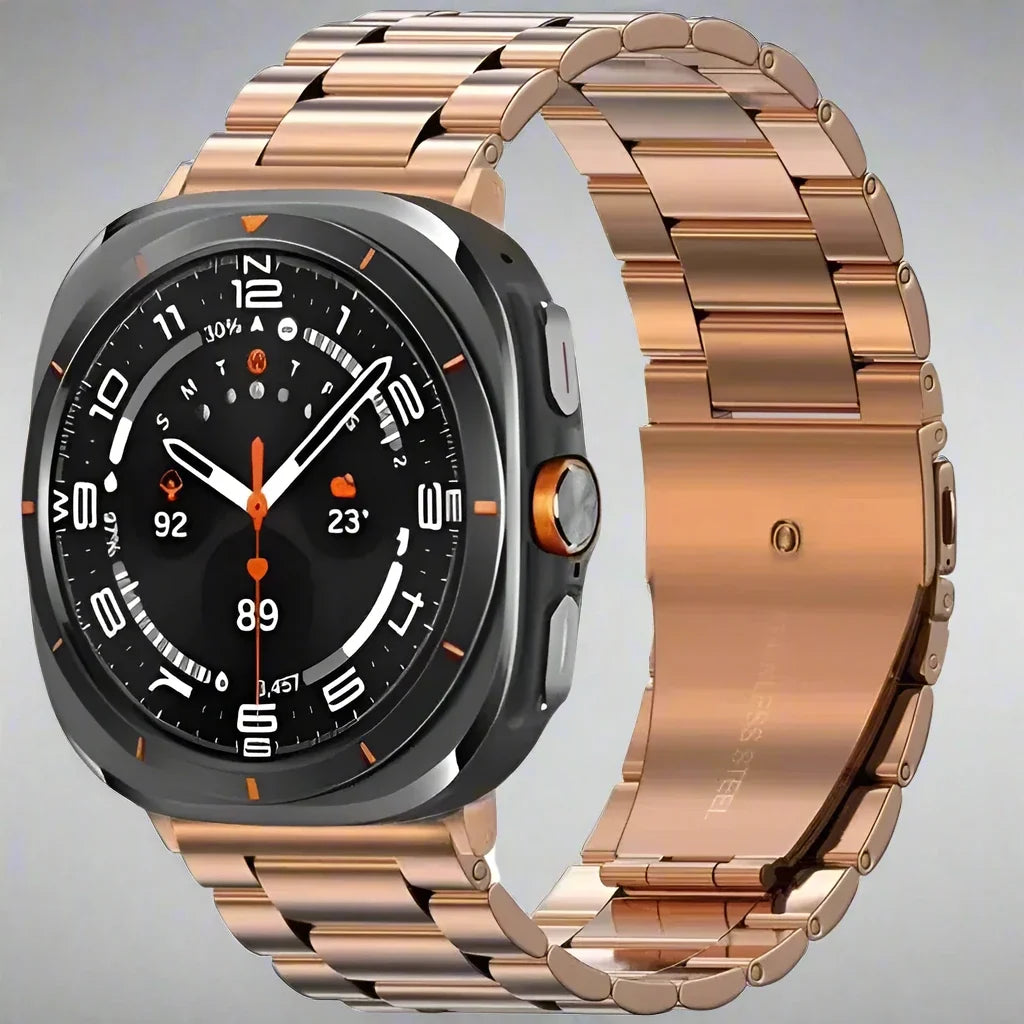 Stainless Steel Watch Band 47mm Smartwatch Metal Band Premium Finish Adjustable Wristband Elegant | Sansoti