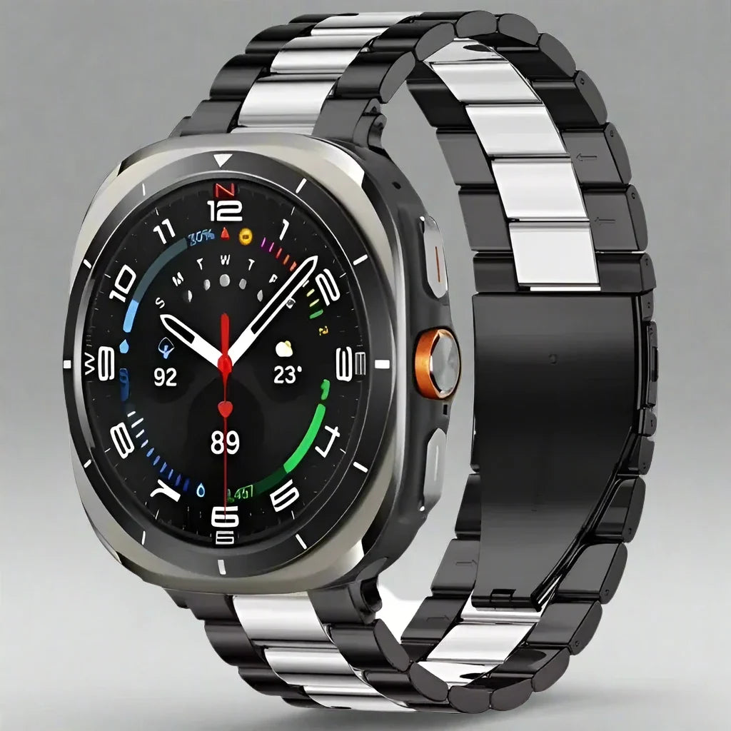 Stainless Steel Watch Band 47mm Smartwatch Metal Band Premium Finish Adjustable Wristband Elegant | Sansoti
