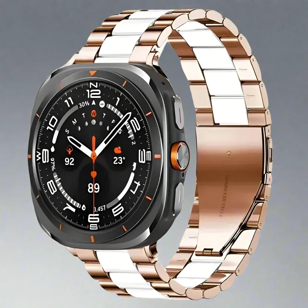 Stainless Steel Watch Band 47mm Smartwatch Metal Band Premium Finish Adjustable Wristband Elegant | Sansoti
