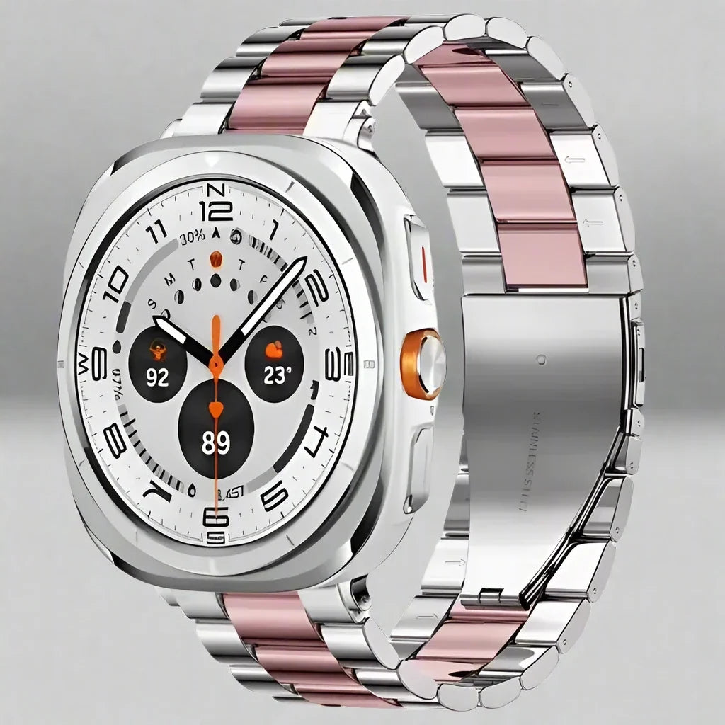 Stainless Steel Watch Band 47mm Smartwatch Metal Band Premium Finish Adjustable Wristband Elegant | Sansoti