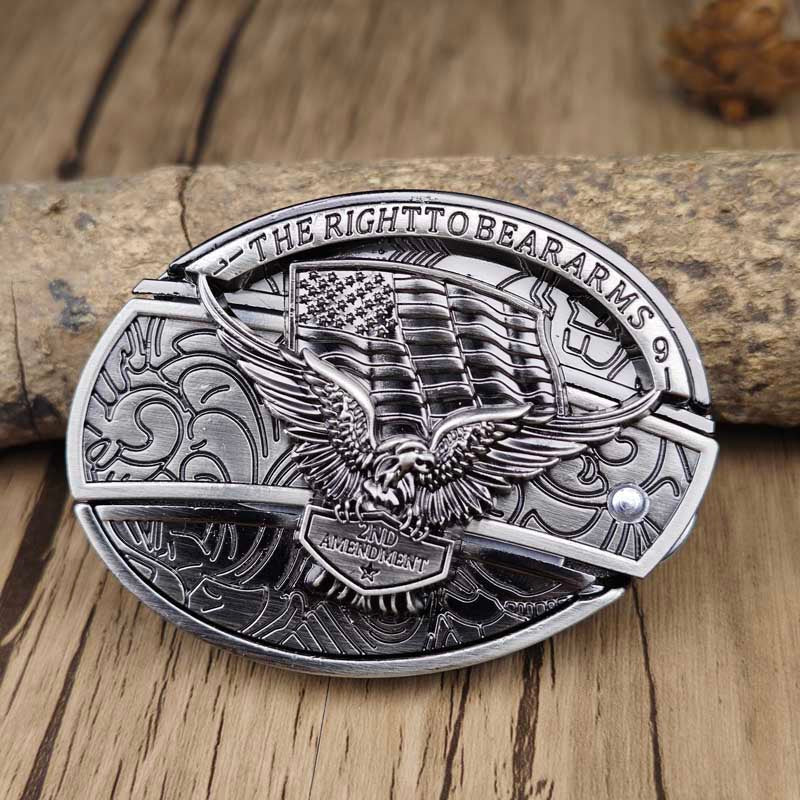 Metalen Gesp Cowboy Riemgesp Ovaal Design Western Style Accessoire voor Heren Riem Vintage Look Casual | Sansoti