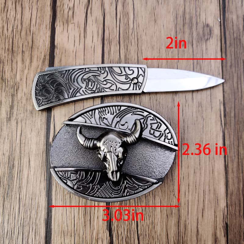 Metalen Gesp Cowboy Riemgesp Ovaal Design Western Style Accessoire voor Heren Riem Vintage Look Casual | Sansoti