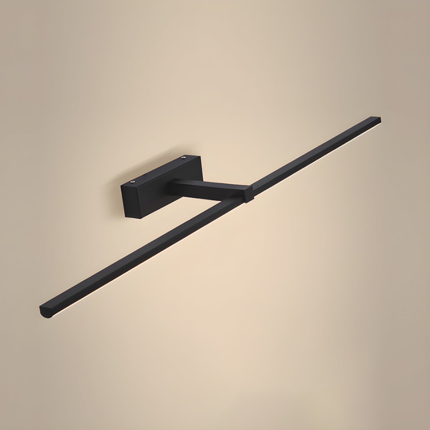 Lineaire Spiegelverlichting Metaal – Geïntegreerde LED Wandlamp in Zwart – 3 Lengtes | Sansoti
