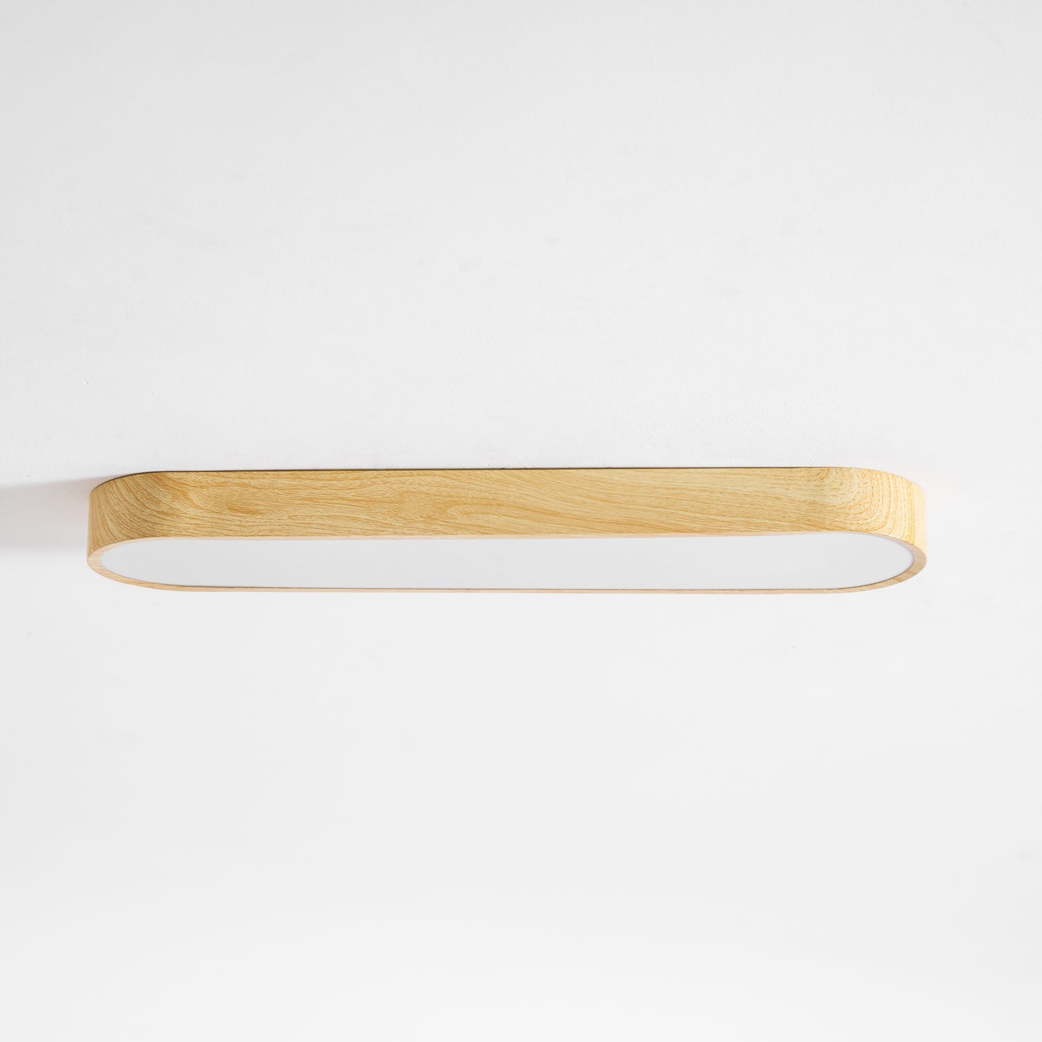 Plafondlamp Houtlook Metaal Wit LED Woonkamer Slaapkamer 3000K 4000K 6000K Ø23 Ø40cm Plafonnière Flush Mount Naturel | Sansoti