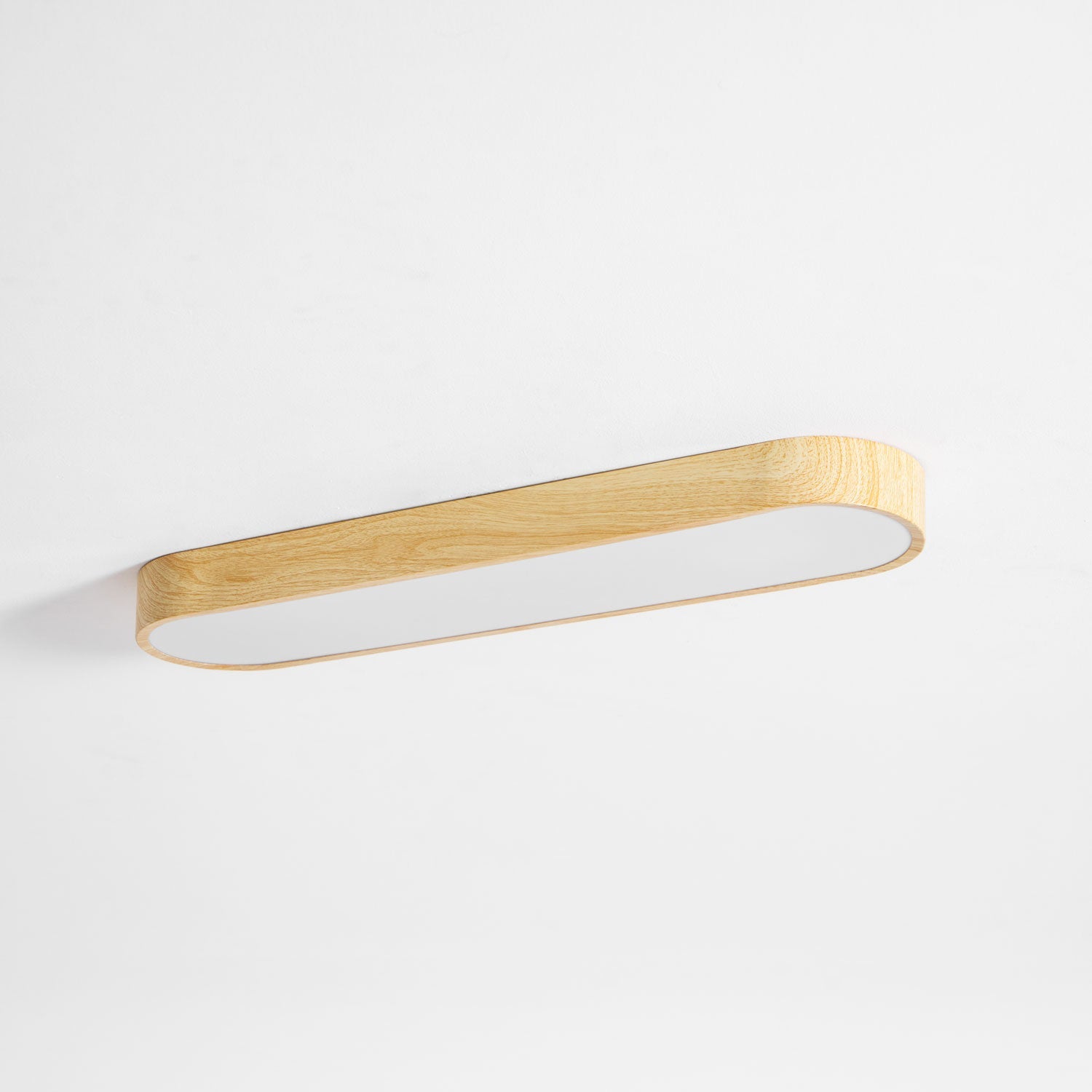 Plafondlamp Houtlook Metaal Wit LED Woonkamer Slaapkamer 3000K 4000K 6000K Ø23 Ø40cm Plafonnière Flush Mount Naturel | Sansoti