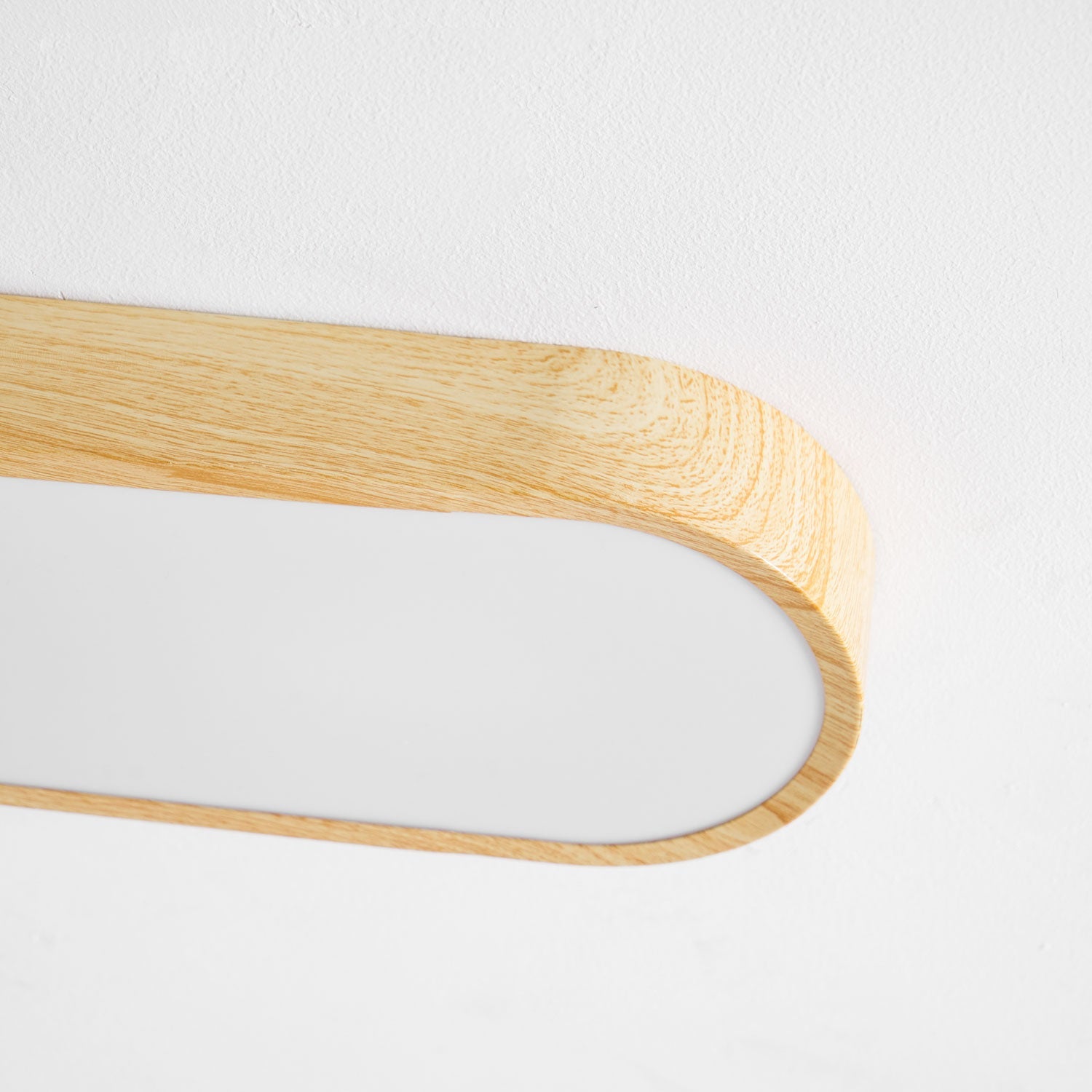 Plafondlamp Houtlook Metaal Wit LED Woonkamer Slaapkamer 3000K 4000K 6000K Ø23 Ø40cm Plafonnière Flush Mount Naturel | Sansoti
