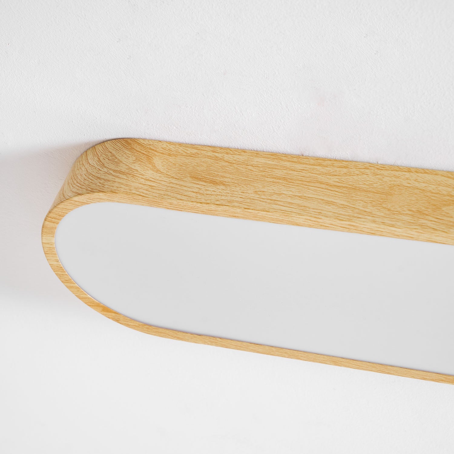 Plafondlamp Houtlook Metaal Wit LED Woonkamer Slaapkamer 3000K 4000K 6000K Ø23 Ø40cm Plafonnière Flush Mount Naturel | Sansoti