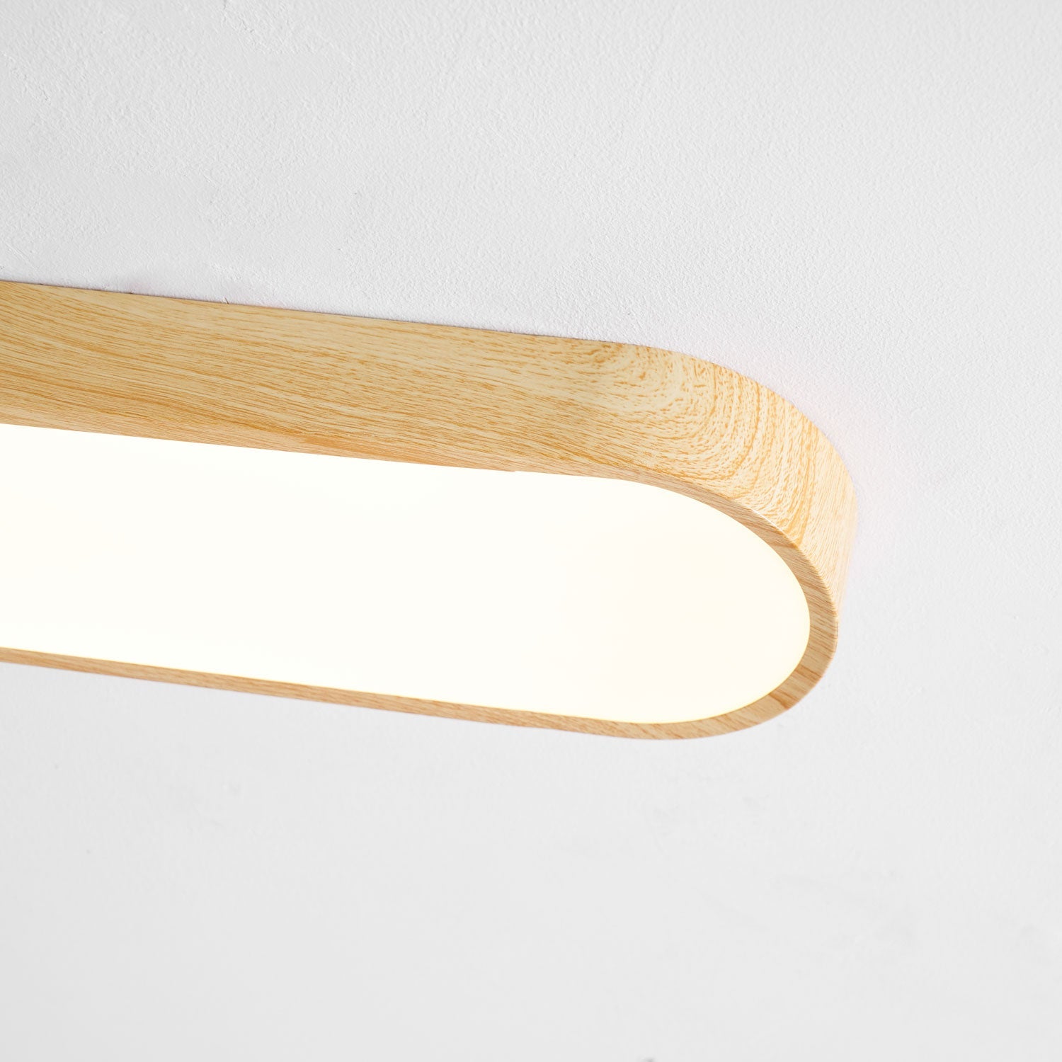Plafondlamp Houtlook Metaal Wit LED Woonkamer Slaapkamer 3000K 4000K 6000K Ø23 Ø40cm Plafonnière Flush Mount Naturel | Sansoti