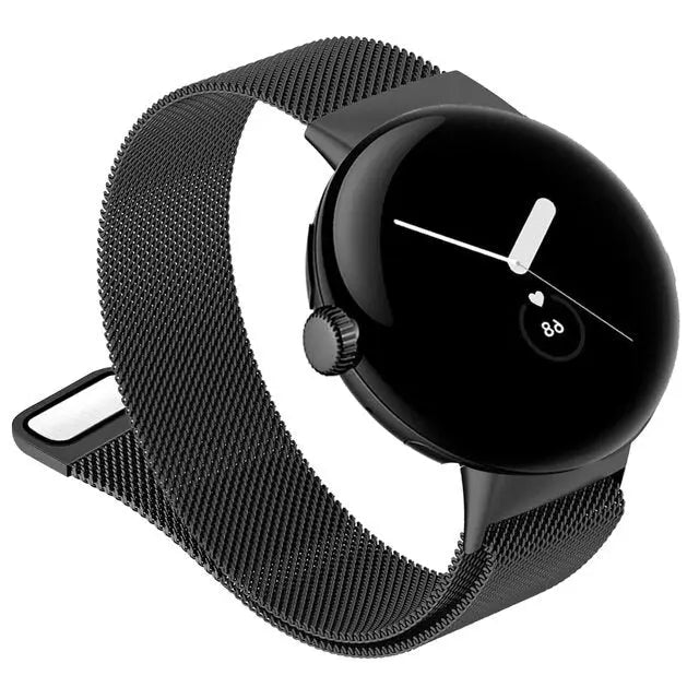 Bracelet de montre magnétique en acier pour smartwatch 41 mm 45 mm, acier inoxydable, maille ajustable | Sansoti