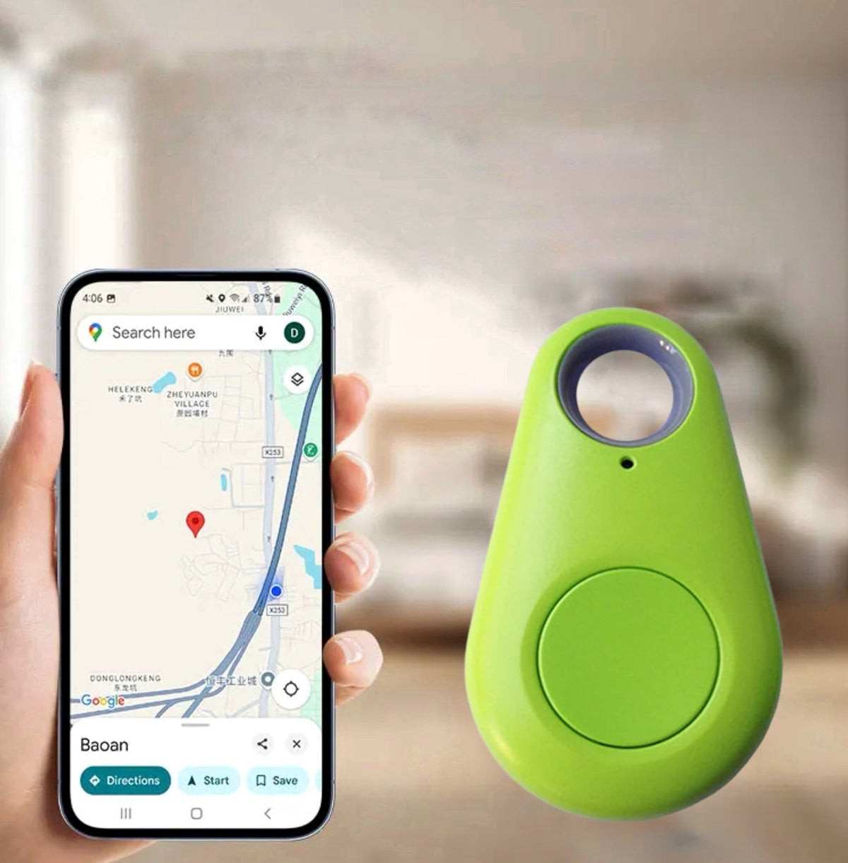 Mini-GPS-Tracker für Kinder, Haustiere und Autos, Echtzeit-Ortung, wasserdicht, SOS-Funktion, Geofencing, kompakt | Sansoti