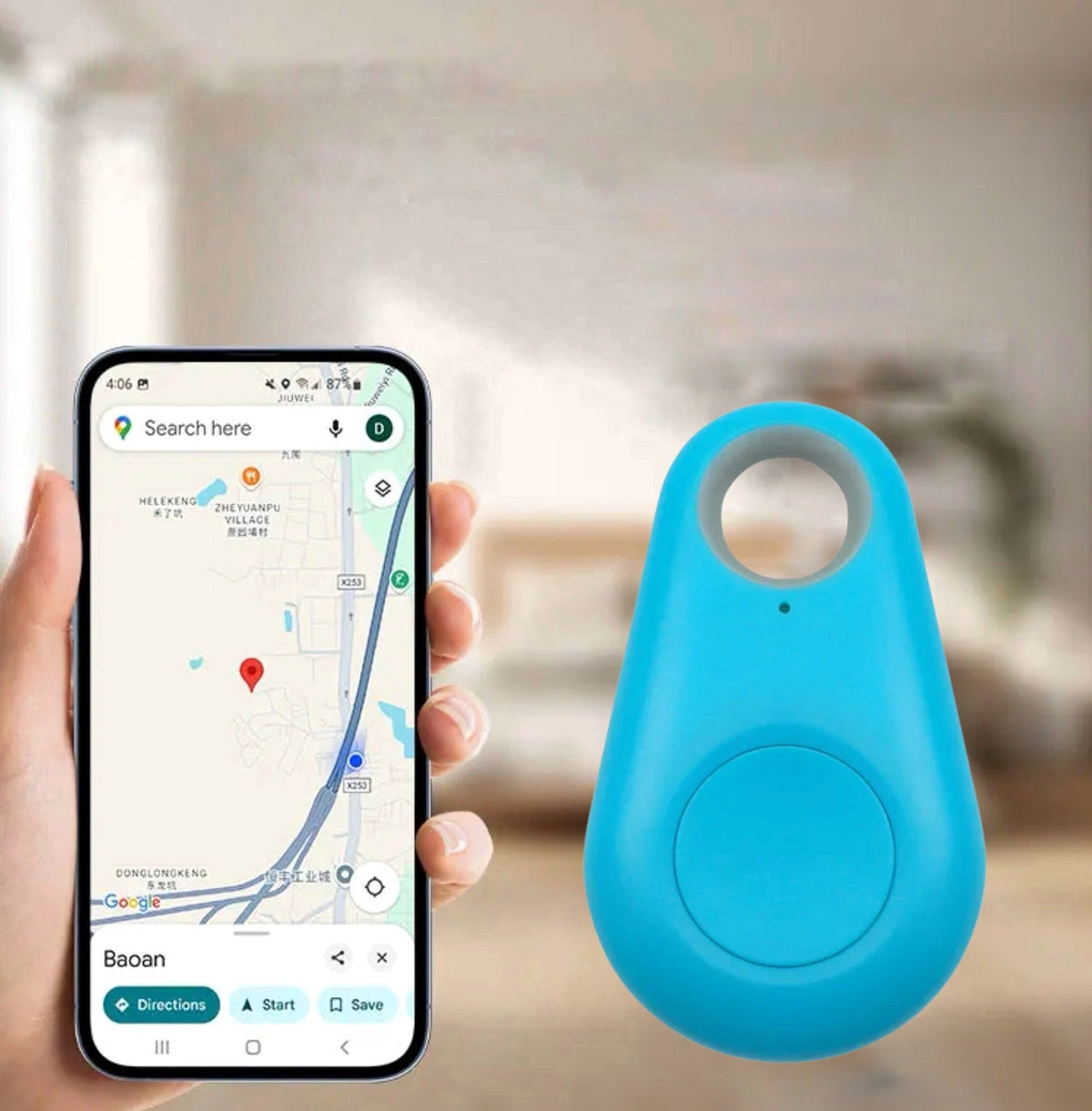Mini-GPS-Tracker für Kinder, Haustiere und Autos, Echtzeit-Ortung, wasserdicht, SOS-Funktion, Geofencing, kompakt | Sansoti