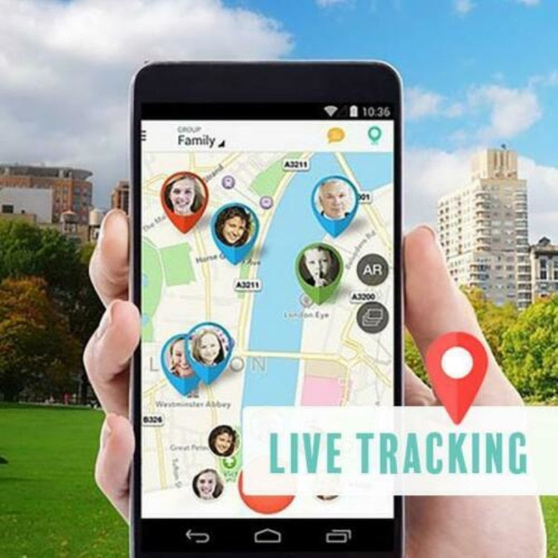 Mini-GPS-Tracker für Kinder, Haustiere und Autos, Echtzeit-Ortung, wasserdicht, SOS-Funktion, Geofencing, kompakt | Sansoti
