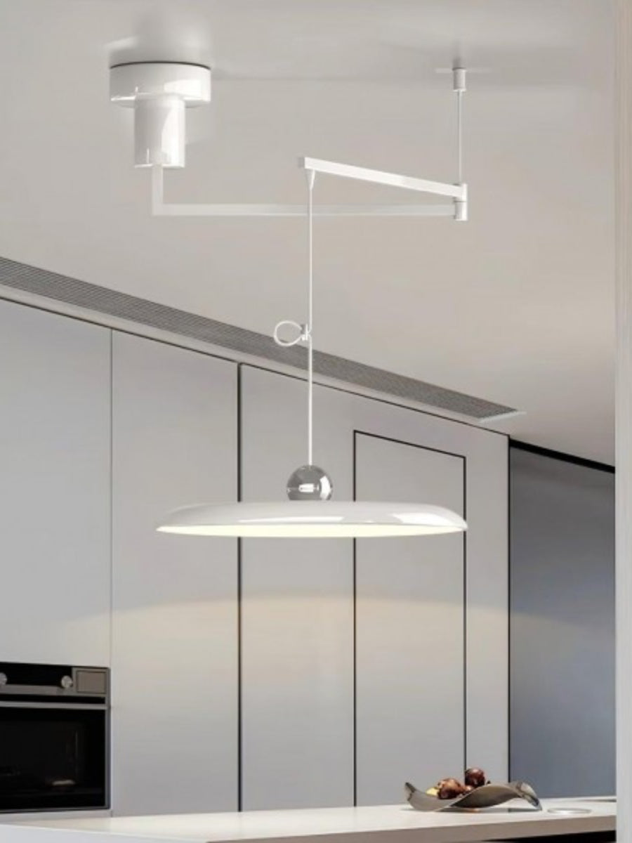 Verstelbare Hanglamp met Zwenkarm – Minimalistische Industriële Verlichting Metaal | Sansoti