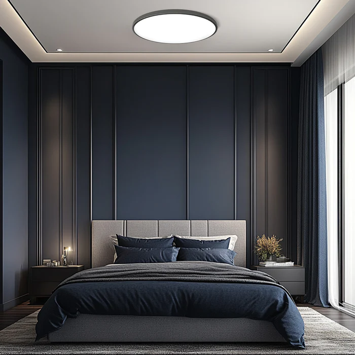 Vlakke Plafondlamp Ultra-Dun LED-Armatuur Scandinavisch Design Dimbaar Sfeerlicht Woonkamer Slaapkamer | Sansoti