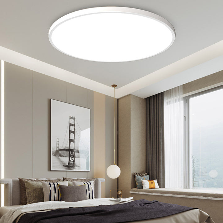 Vlakke Plafondlamp Ultra-Dun LED-Armatuur Scandinavisch Design Dimbaar Sfeerlicht Woonkamer Slaapkamer | Sansoti