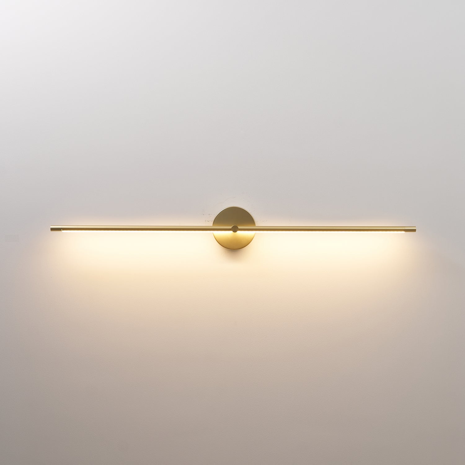Edge Lineaire LED Wandlamp – 68/98/128 cm – Zwart/Goud – Warm/Neutraal/Koel Wit – Dimbaar Beschikbaar – Badkamer/Spiegel/Kunstverlichting | Sansoti