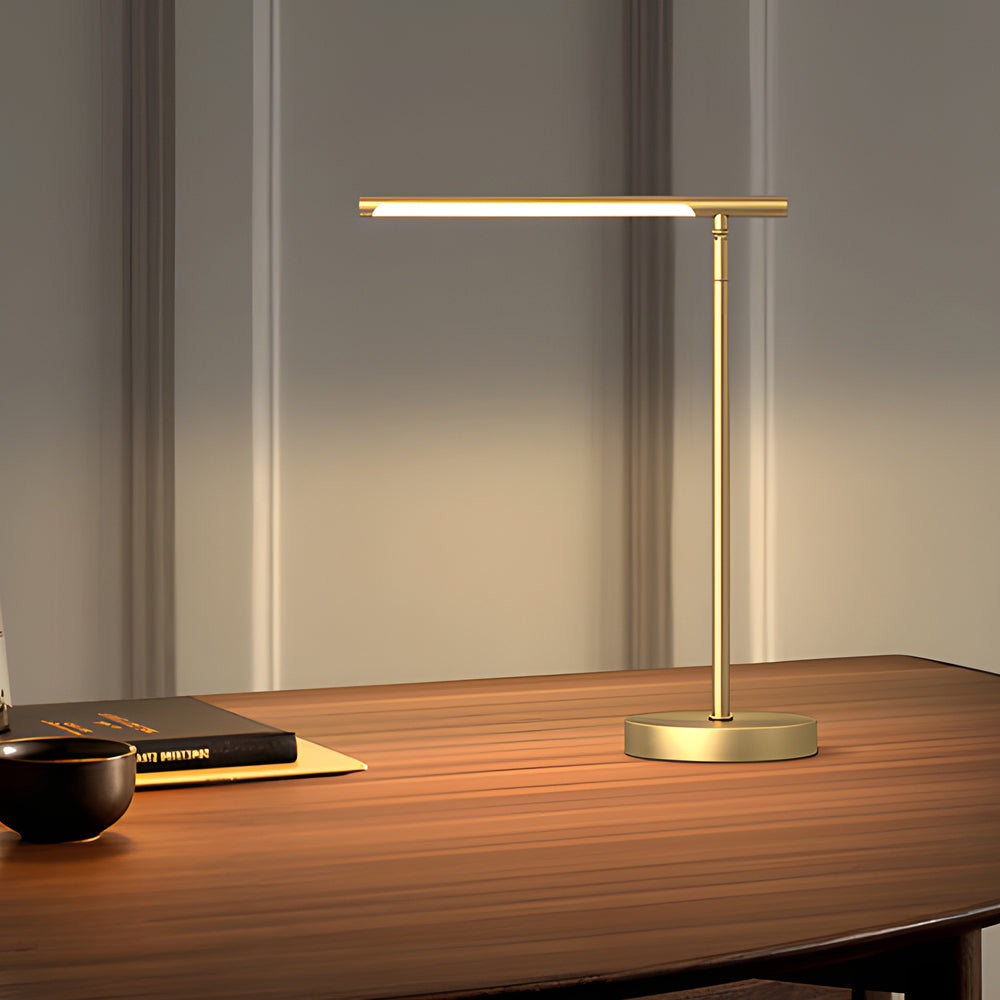 Bureaulamp Verstelbaar LED 3 Lichtkleuren Minimalistisch Metaal Warm Zwart Koper Energie-zuinig Werklamp Kantoor Thuiswerk Moderne Design | Sansoti
