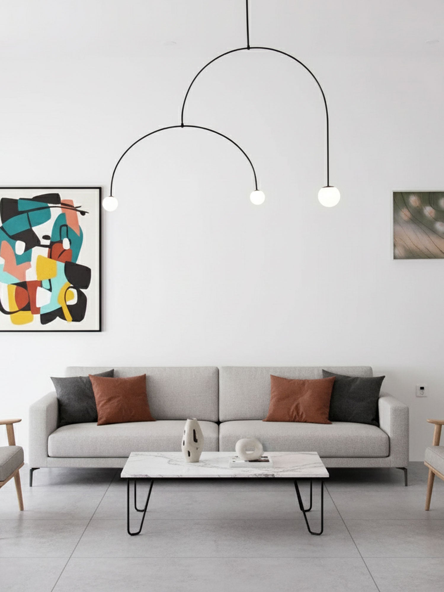 Mobiel Plafondlamp met Glazen Bollen – Modern Messing of Zwart Design – 9 Configuraties – G9 & G4 Fitting | Sansoti