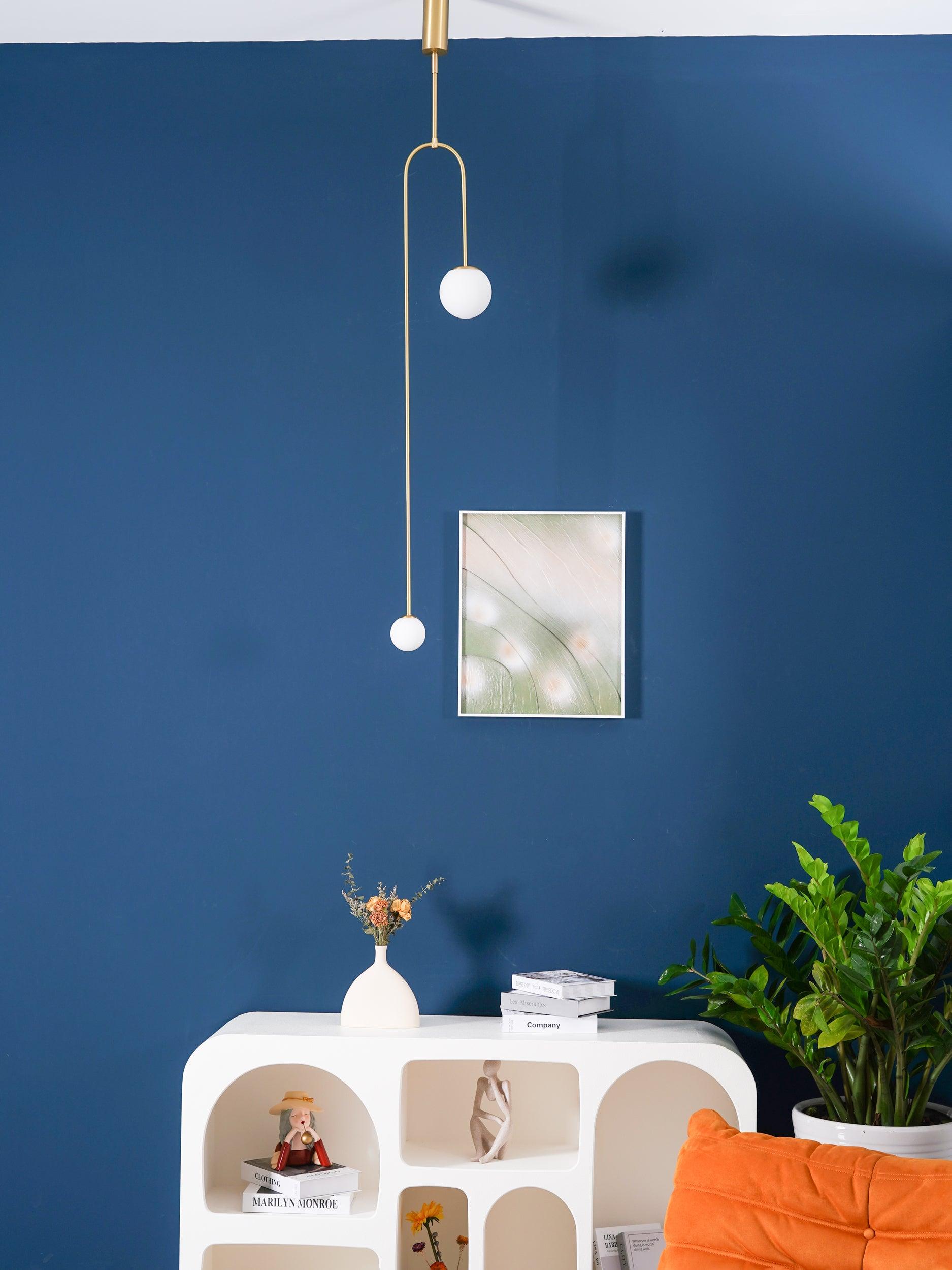 Mobiel Plafondlamp met Glazen Bollen – Modern Messing of Zwart Design – 9 Configuraties – G9 & G4 Fitting | Sansoti