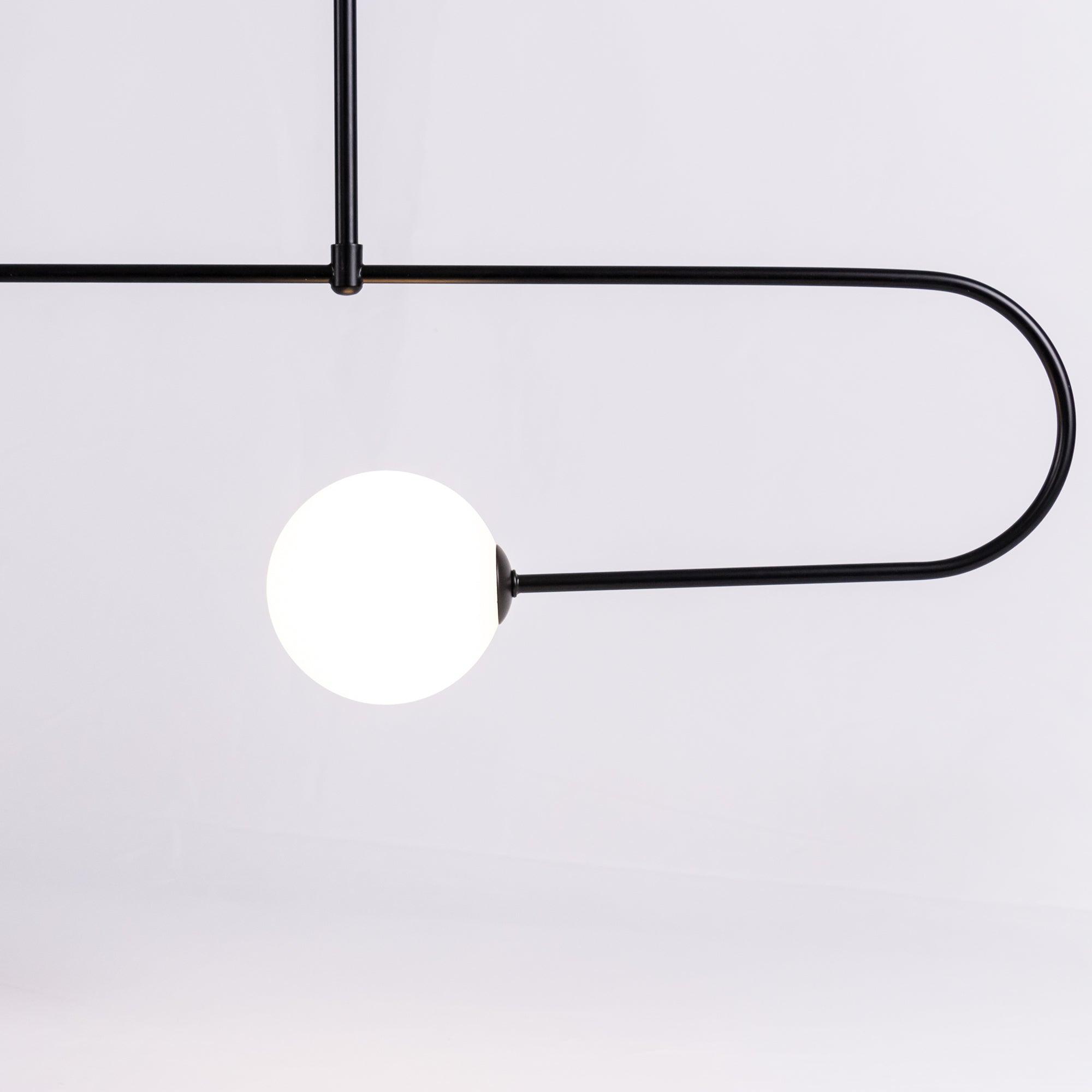 Mobiel Plafondlamp met Glazen Bollen – Modern Messing of Zwart Design – 9 Configuraties – G9 & G4 Fitting | Sansoti