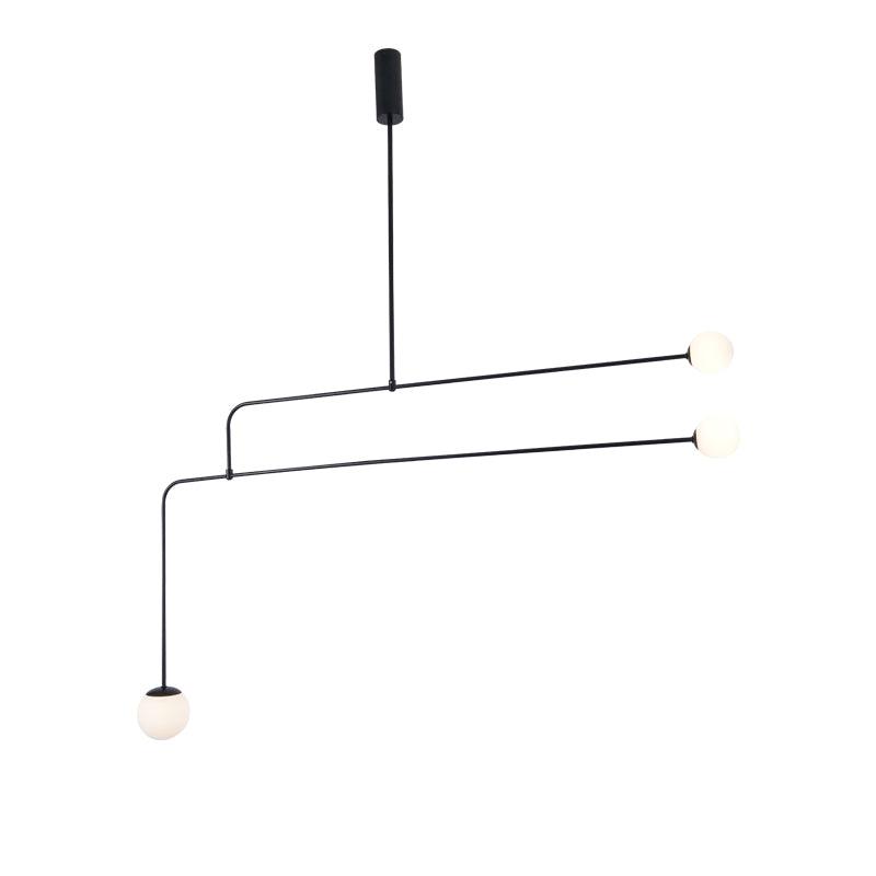 Mobiel Plafondlamp met Glazen Bollen – Modern Messing of Zwart Design – 9 Configuraties – G9 & G4 Fitting | Sansoti
