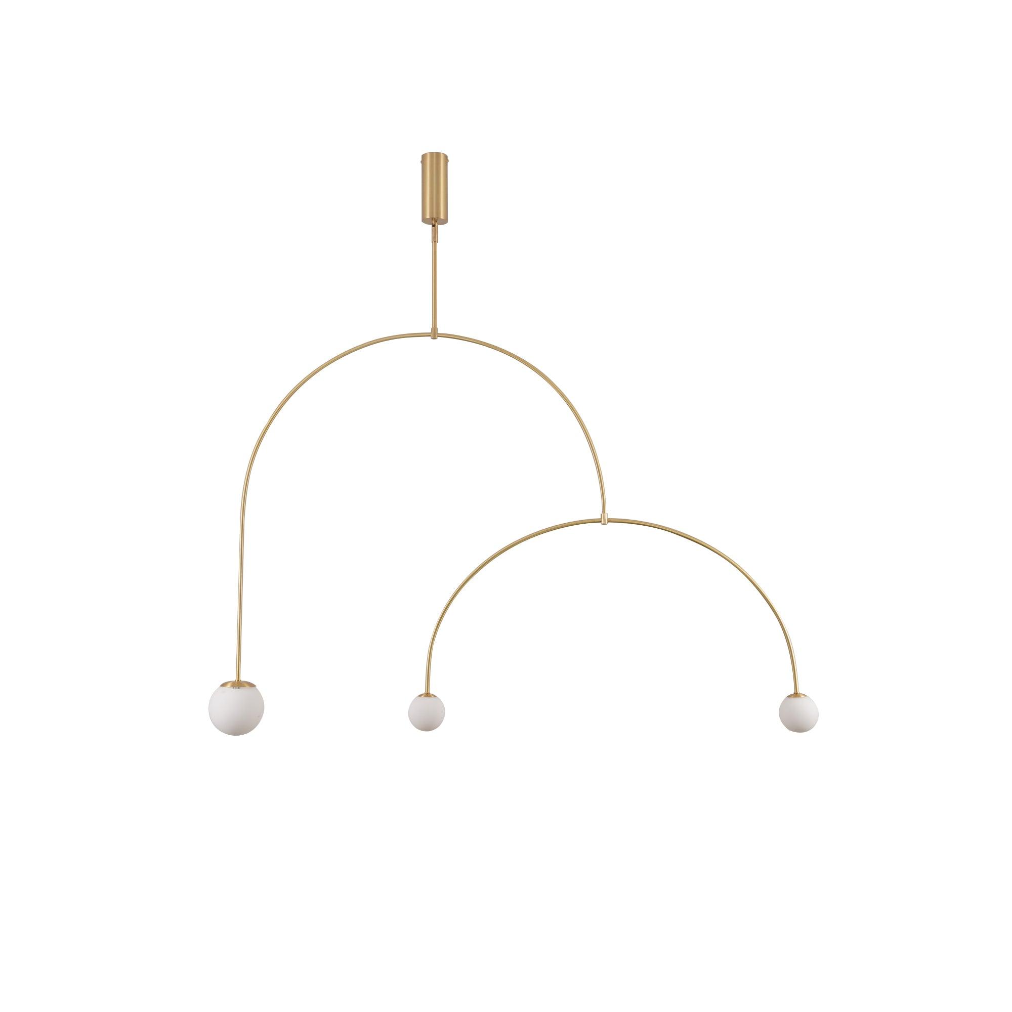 Mobiel Plafondlamp met Glazen Bollen – Modern Messing of Zwart Design – 9 Configuraties – G9 & G4 Fitting | Sansoti