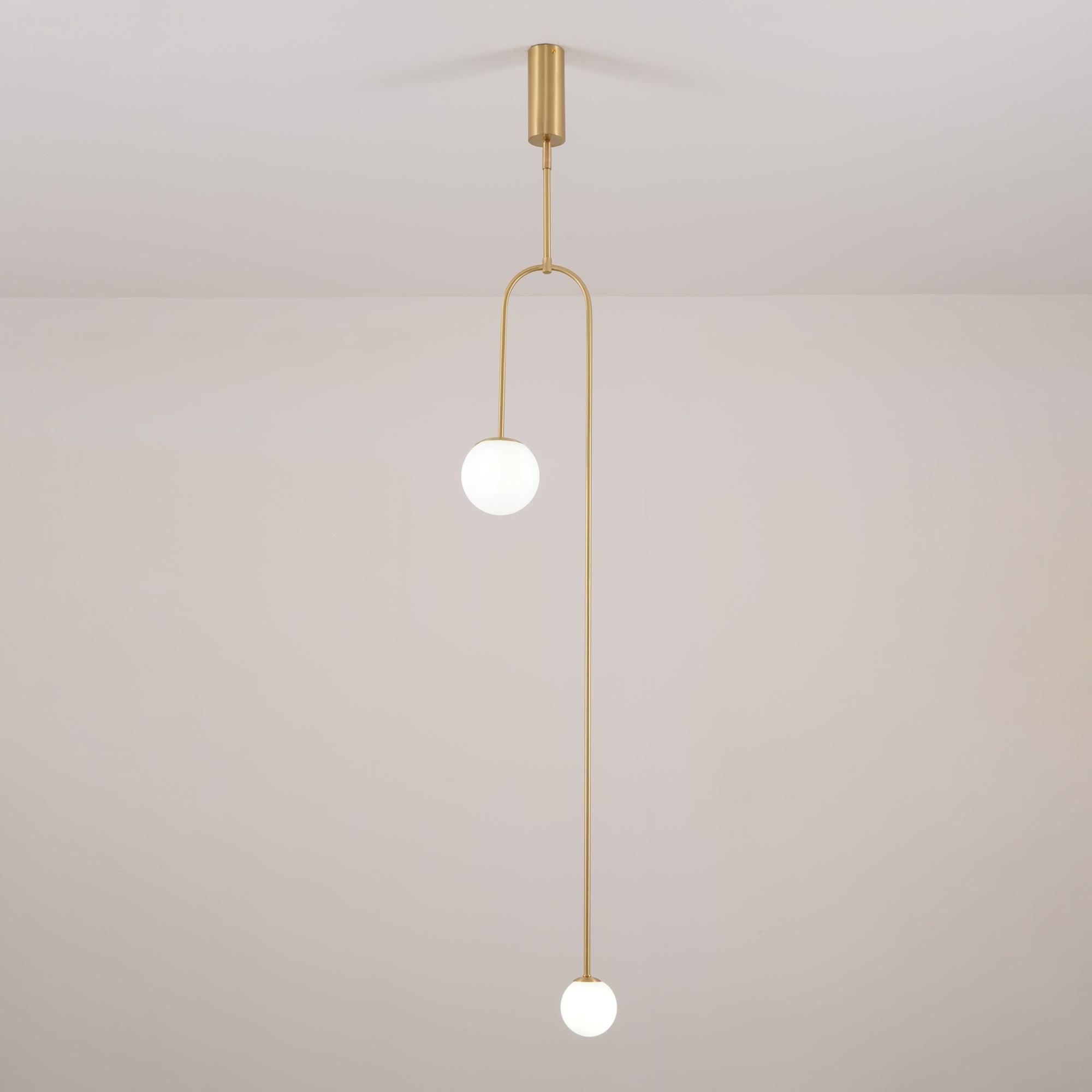 Mobiel Plafondlamp met Glazen Bollen – Modern Messing of Zwart Design – 9 Configuraties – G9 & G4 Fitting | Sansoti