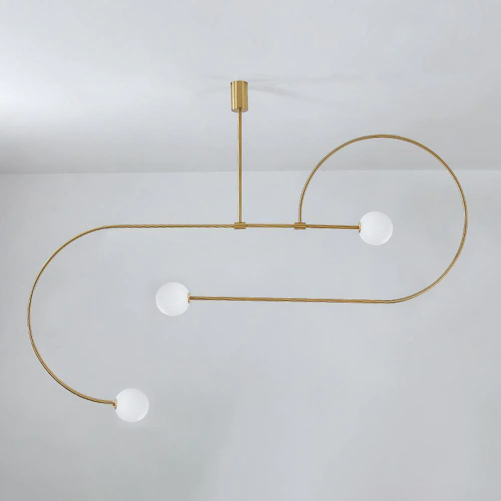 Mobiel Plafondlamp met Glazen Bollen – Modern Messing of Zwart Design – 9 Configuraties – G9 & G4 Fitting | Sansoti