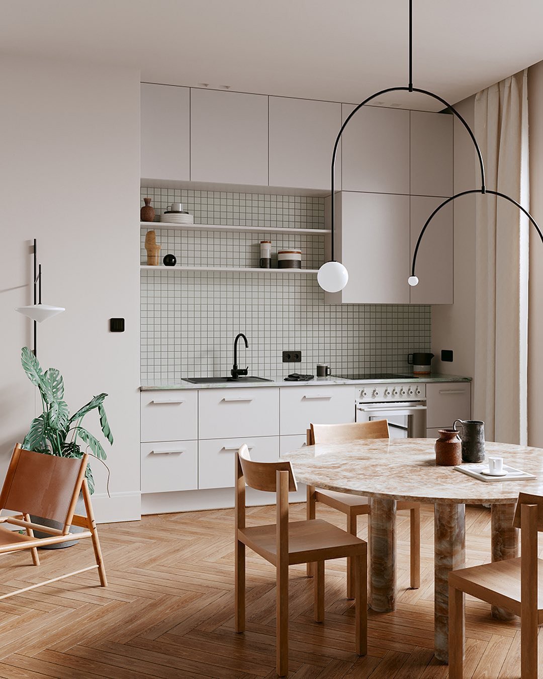 Mobiel Plafondlamp met Glazen Bollen – Modern Messing of Zwart Design – 9 Configuraties – G9 & G4 Fitting | Sansoti