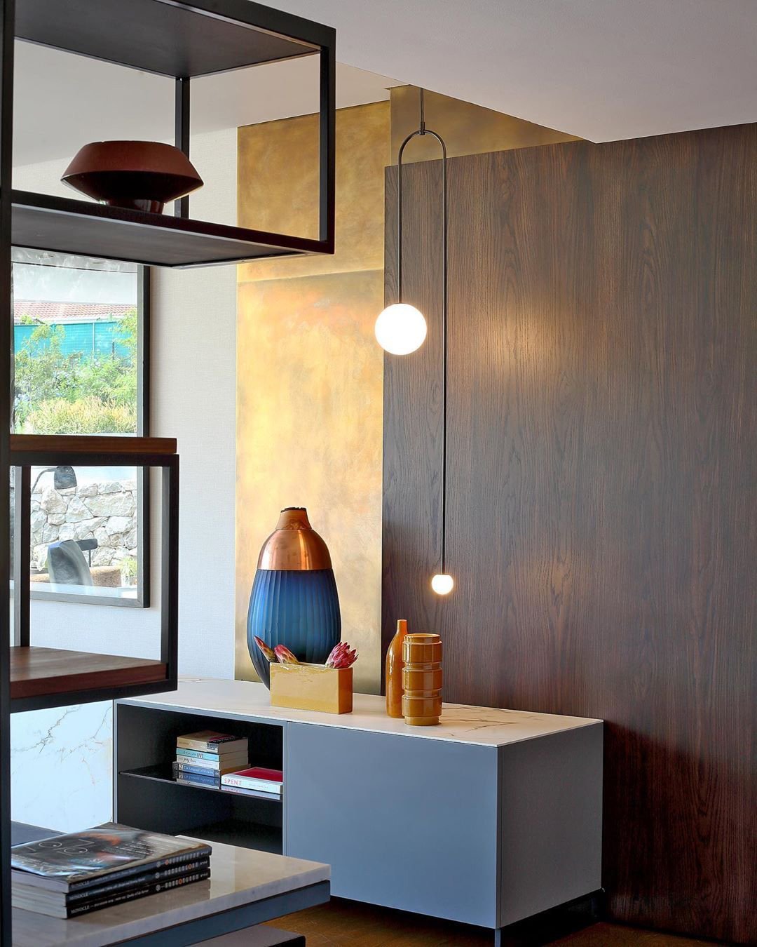 Mobiel Plafondlamp met Glazen Bollen – Modern Messing of Zwart Design – 9 Configuraties – G9 & G4 Fitting | Sansoti