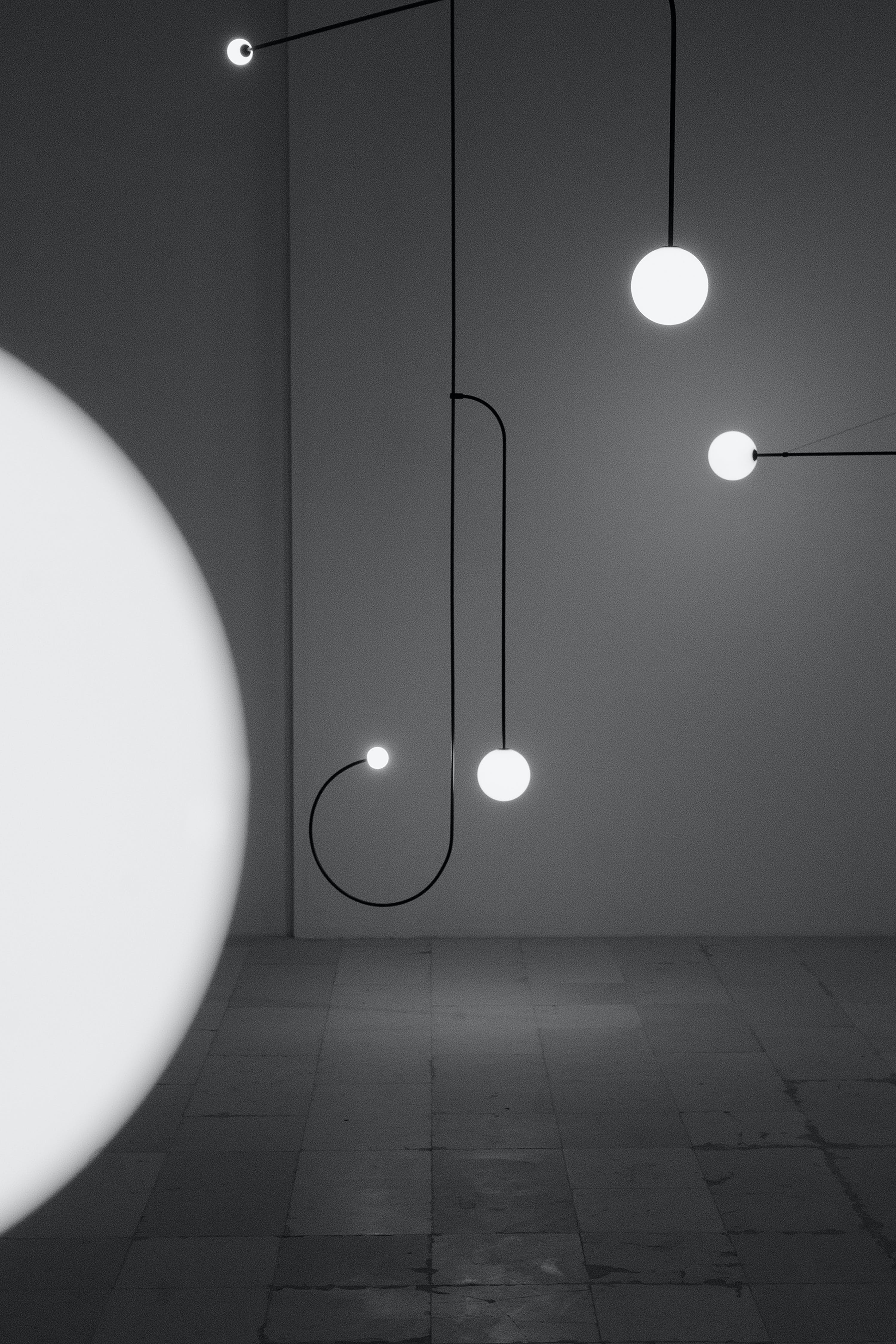 Mobiel Plafondlamp met Glazen Bollen – Modern Messing of Zwart Design – 9 Configuraties – G9 & G4 Fitting | Sansoti