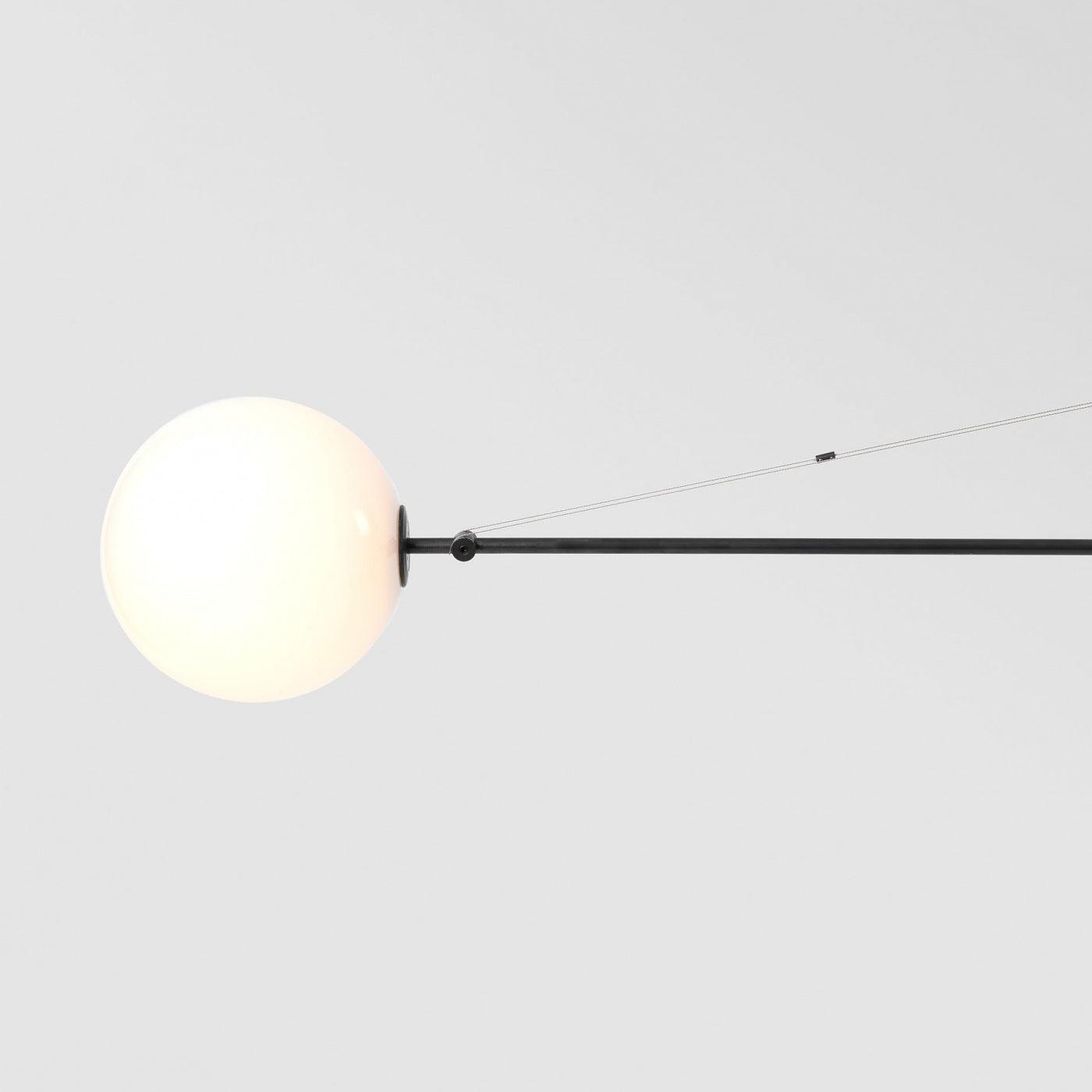 Mobiel Plafondlamp met Glazen Bollen – Modern Messing of Zwart Design – 9 Configuraties – G9 & G4 Fitting | Sansoti