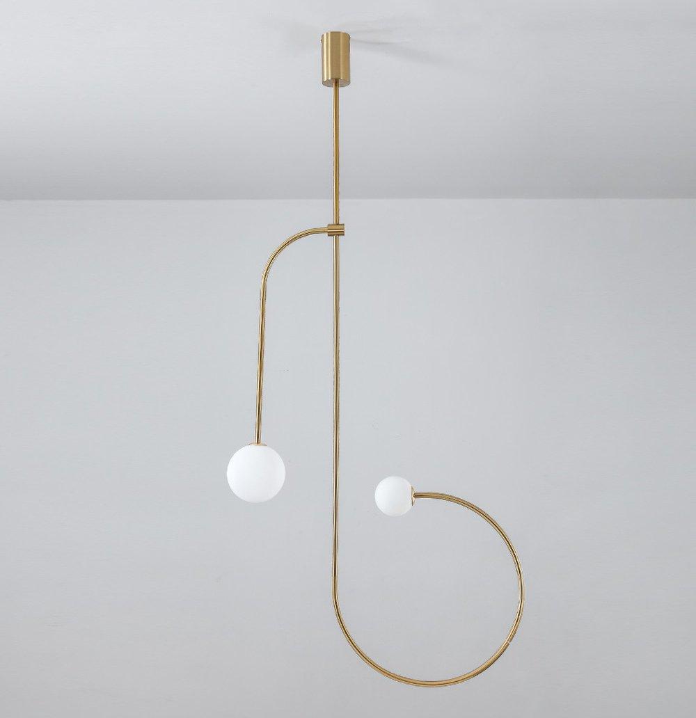 Mobiel Plafondlamp met Glazen Bollen – Modern Messing of Zwart Design – 9 Configuraties – G9 & G4 Fitting | Sansoti