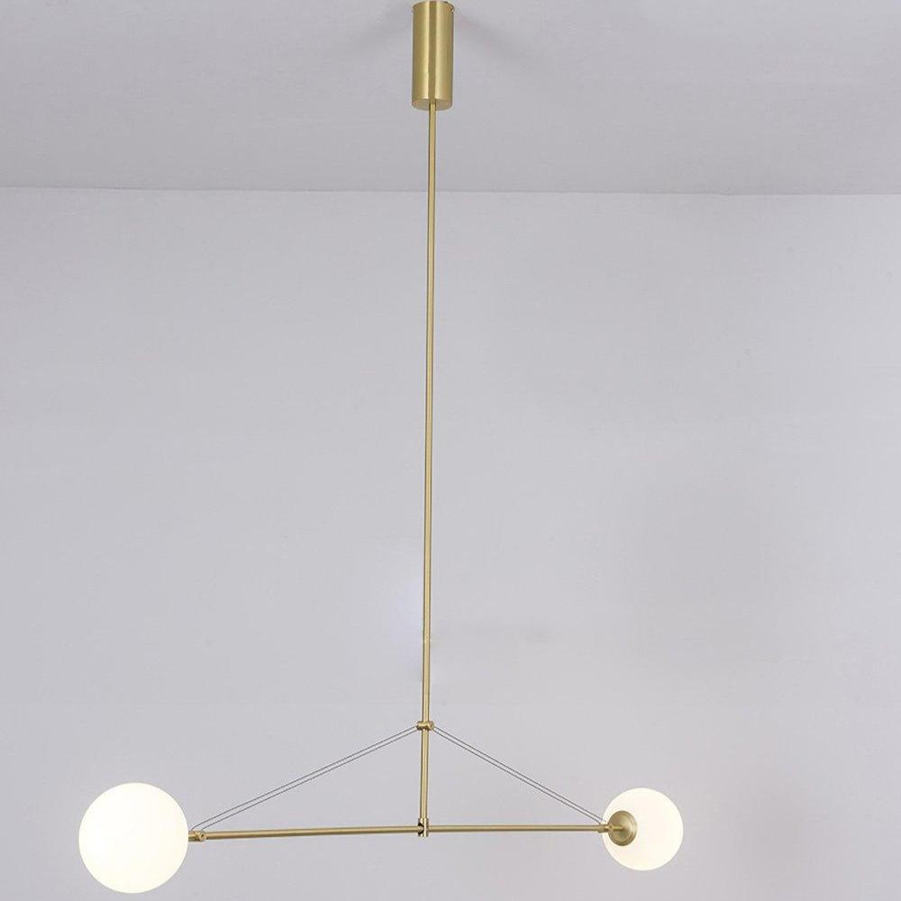 Mobiel Plafondlamp met Glazen Bollen – Modern Messing of Zwart Design – 9 Configuraties – G9 & G4 Fitting | Sansoti
