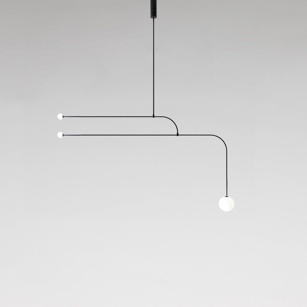 Mobiel Plafondlamp met Glazen Bollen – Modern Messing of Zwart Design – 9 Configuraties – G9 & G4 Fitting | Sansoti