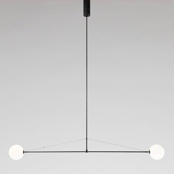 Mobiel Plafondlamp met Glazen Bollen – Modern Messing of Zwart Design – 9 Configuraties – G9 & G4 Fitting | Sansoti