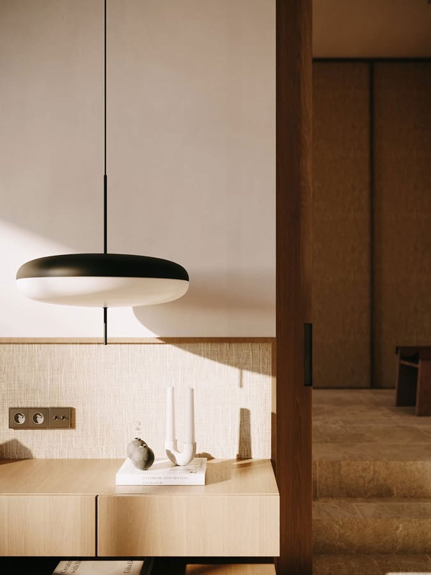Opaalwitte Schijfhanglamp Elliptisch Design Glas-Effect Polymeer 3-4 Lichtpunten E26/E27 Moderne Designlamp Scandinavische Stijl Zwart of Wit Scandinavisch Interieur | Sansoti