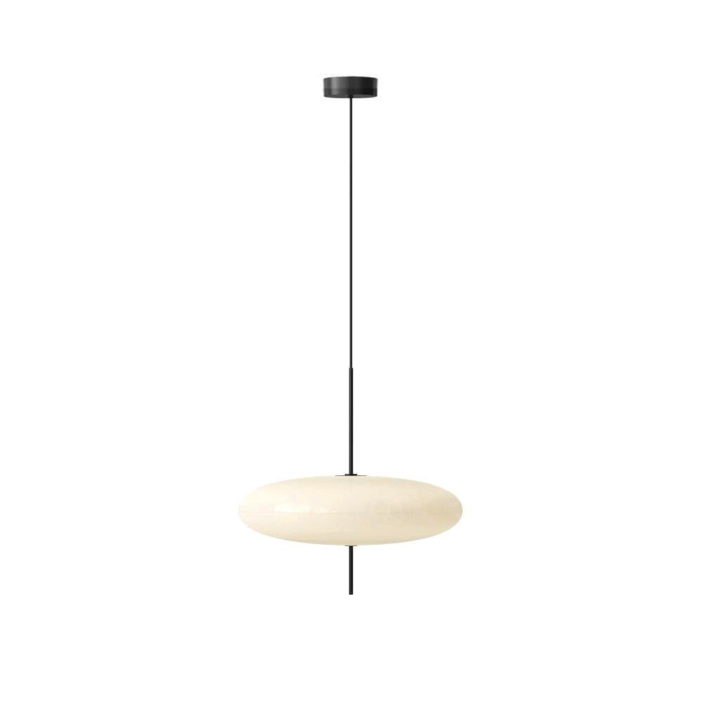 Opaalwitte Schijfhanglamp Elliptisch Design Glas-Effect Polymeer 3-4 Lichtpunten E26/E27 Moderne Designlamp Scandinavische Stijl Zwart of Wit Scandinavisch Interieur | Sansoti