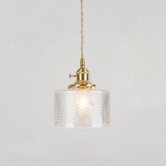 Hanglamp Geribbeld Glas Messing Japans Retro E27 Eetkamer Keuken Wit Groen | Sansoti