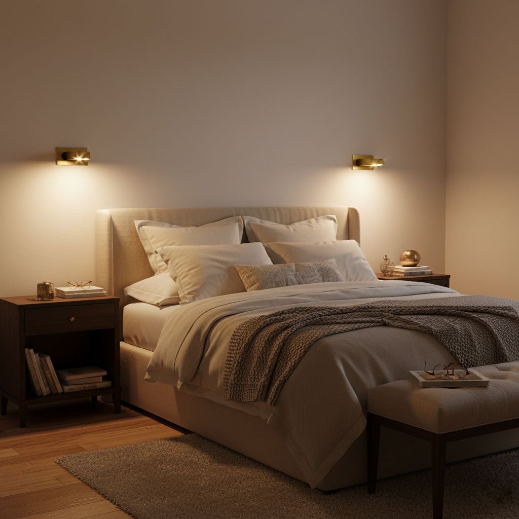 LED wandlamp met verborgen schakelaar – druk in, druk uit – verstelbare kop voor leeslicht naast bed | Sansoti