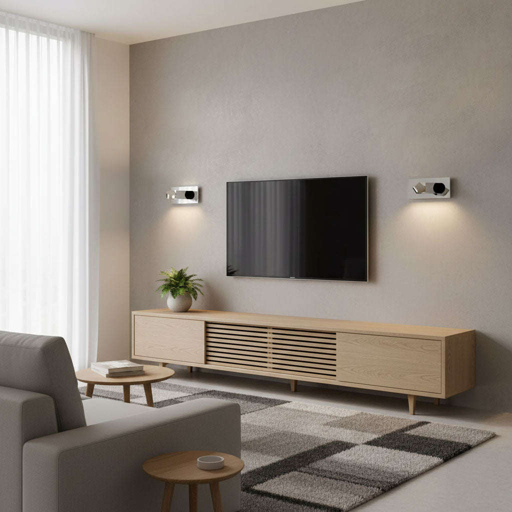 LED wandlamp met verborgen schakelaar – druk in, druk uit – verstelbare kop voor leeslicht naast bed | Sansoti