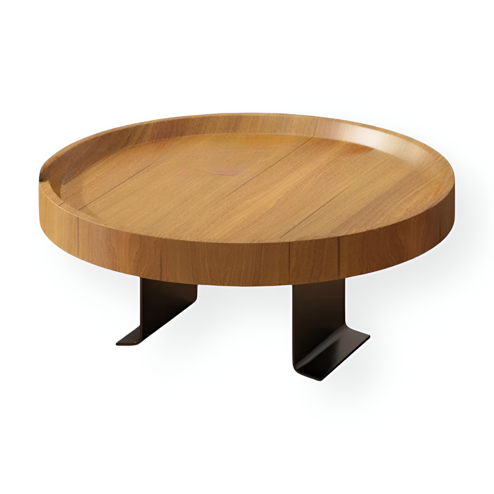 Ronde Bijzettafel voor Bankleuning - Klaptafel voor Snacks en Drankjes | Sansoti