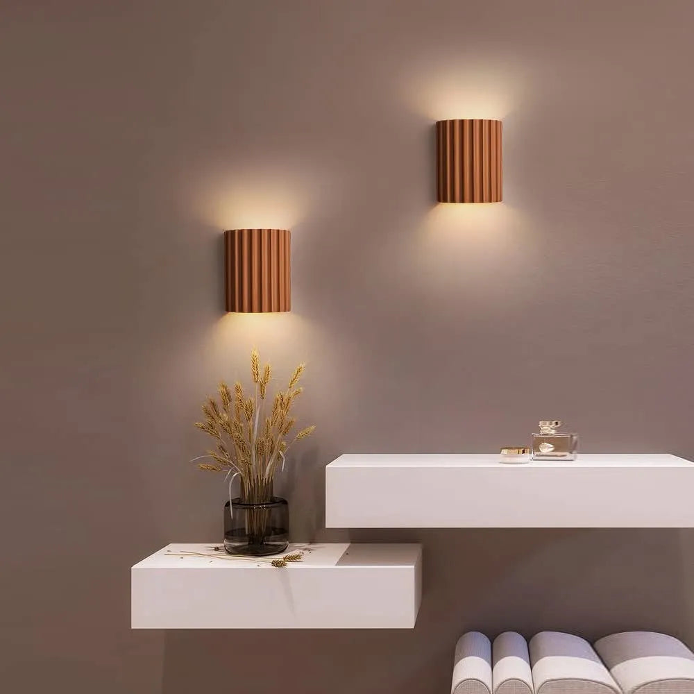 Wandleuchte Harz Halbrund Minimalistisch G9 LED Schlafzimmer Flur Wohnzimmer Modern | Restfield