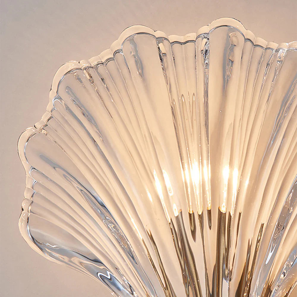 Wandlamp Schelp Glas Metaal LED Kust Luxe Slaapkamer Hal Badkamer Modern | Sansoti