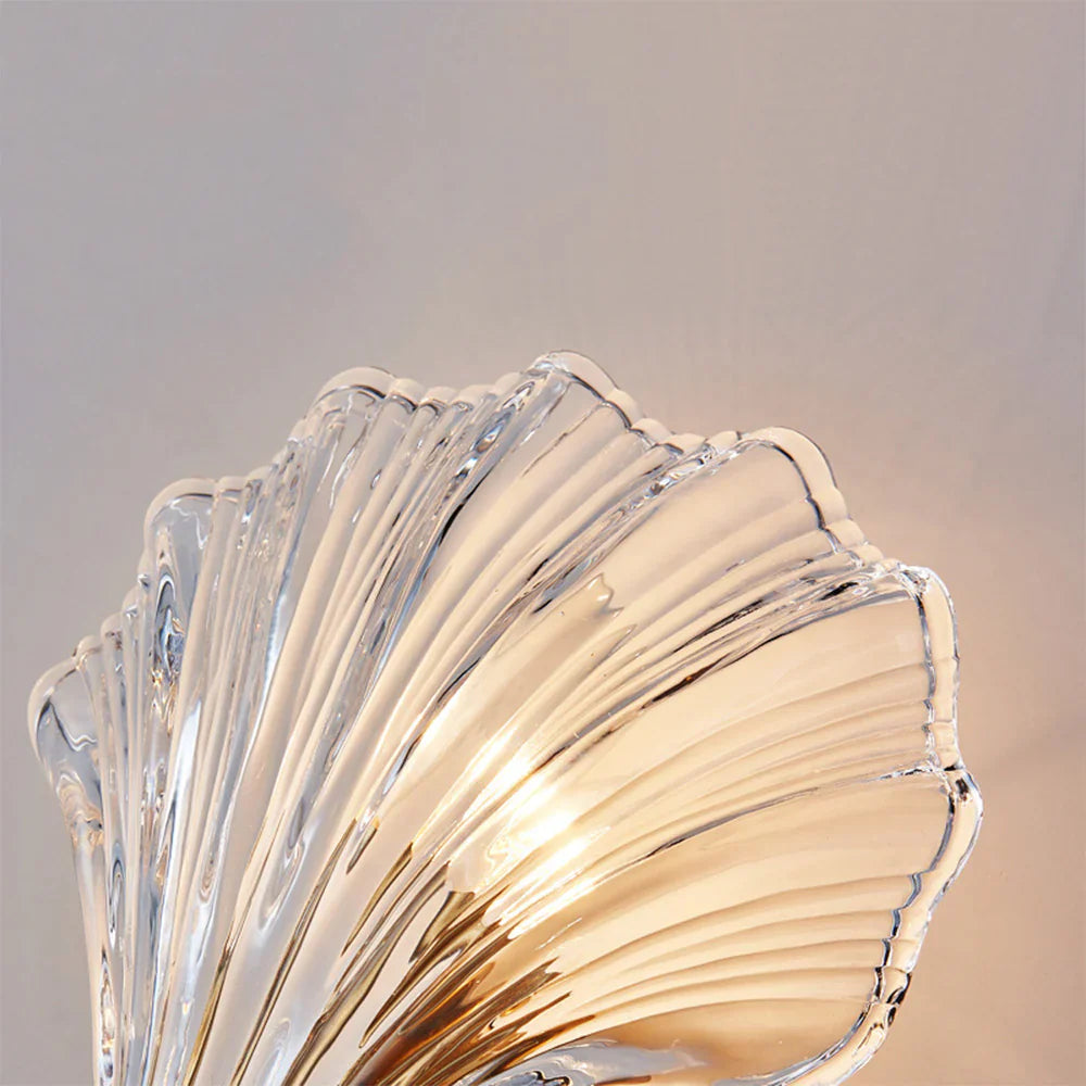 Wandlamp Schelp Glas Metaal LED Kust Luxe Slaapkamer Hal Badkamer Modern | Sansoti