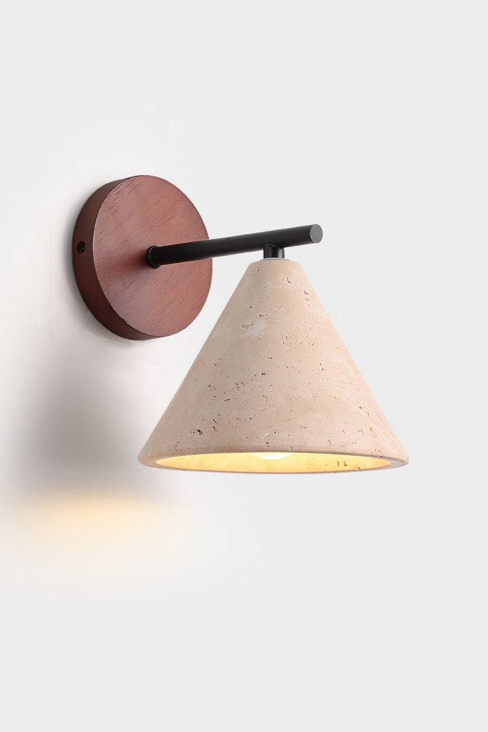 Travertijn Wandlamp Taps Toelopend Design Minimalistische Accentverlichting Slaapkamer Woonkamer | Sansoti