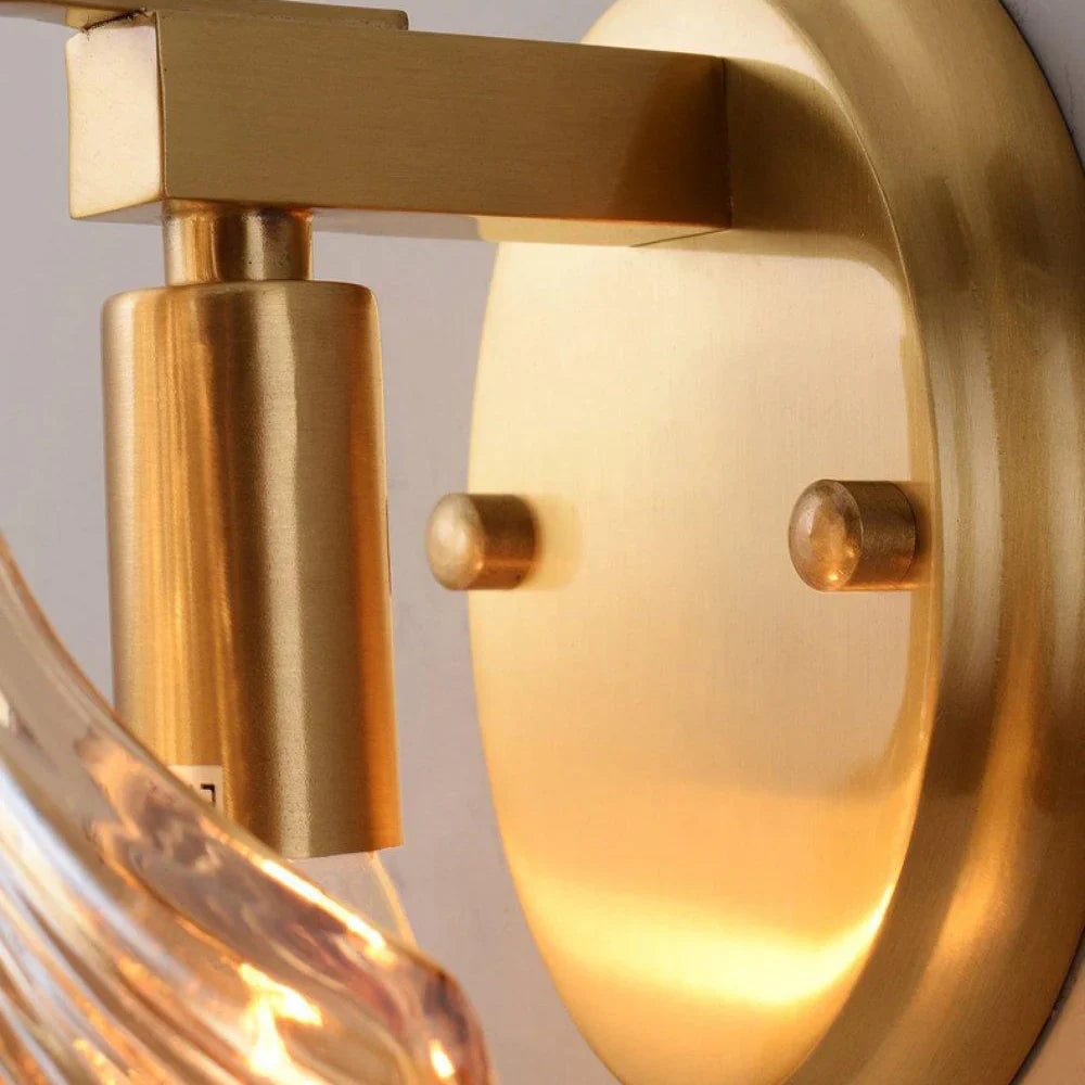 Wandlamp Schelp Glas Metaal LED Kust Luxe Slaapkamer Hal Badkamer Modern | Sansoti