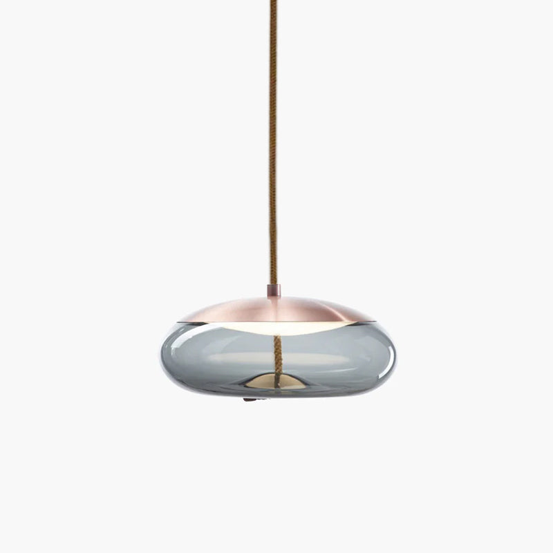 Handgeblazen Glazen Hanglamp Modern Design – Glas en Metaal – Instelbare Kabel 150cm – Geïntegreerde LED – 4 Modellen & Kleuropties | Sansoti
