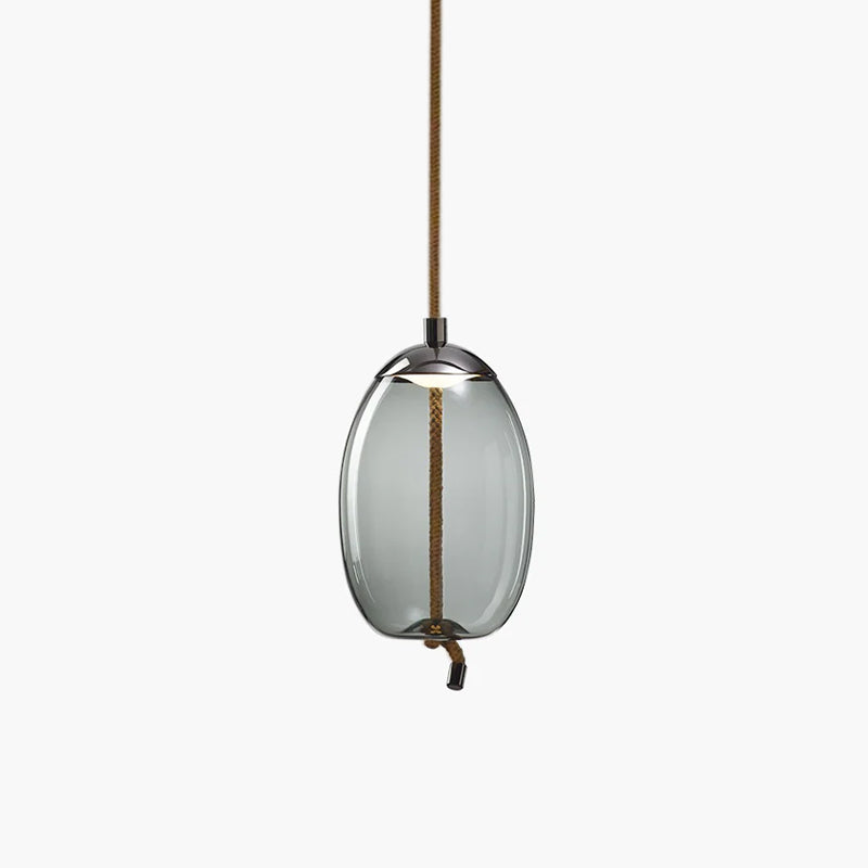 Handgeblazen Glazen Hanglamp Modern Design – Glas en Metaal – Instelbare Kabel 150cm – Geïntegreerde LED – 4 Modellen & Kleuropties | Sansoti