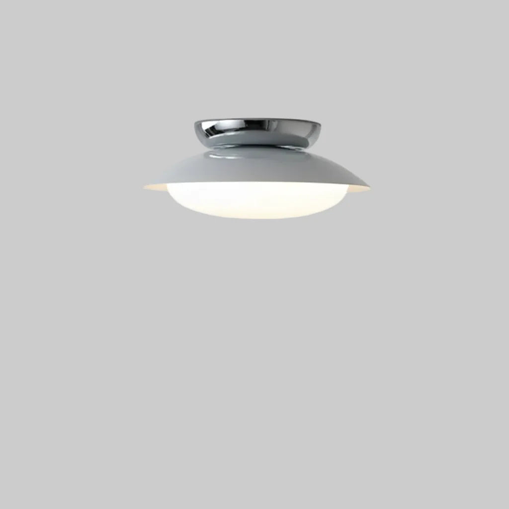 Ronde LED Plafondlamp Dimbaar Metaal 25cm 45cm Woonkamer Slaapkamer Hal Strakke Moderne Plafondverlichting | Sansoti